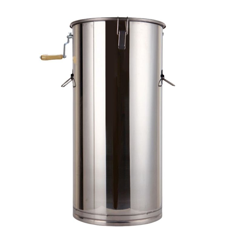 reinforced 2-frame honey extractor, front view
