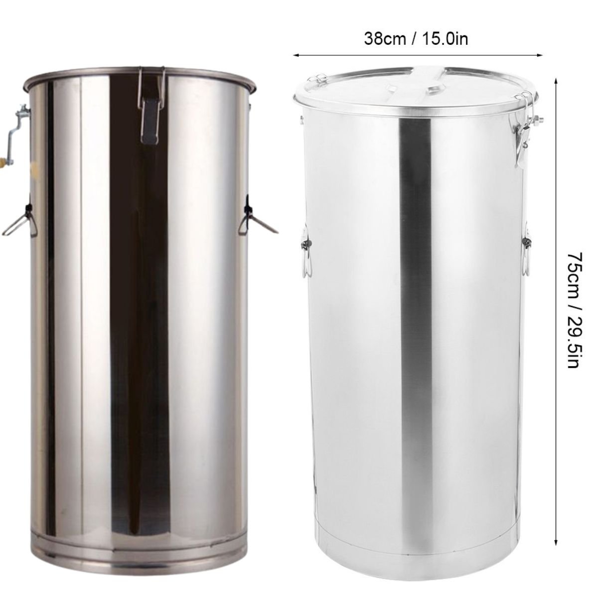 2-Frame Manual Honey Extractor with Reinforced Basket - Image 3