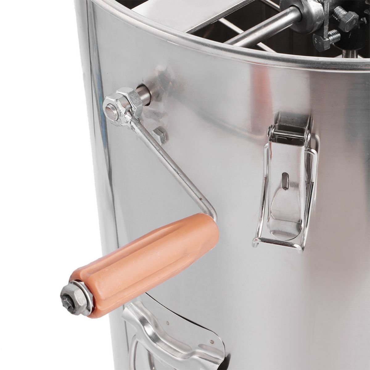 2-Frame Manual Honey Extractor with Reinforced Basket - Image 4