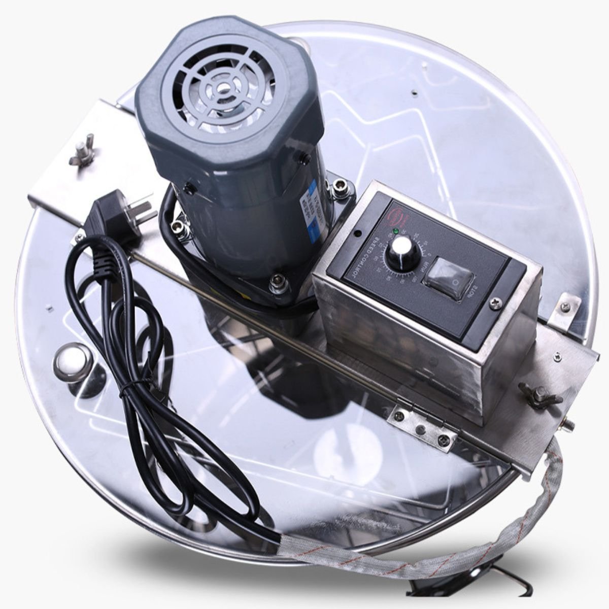 4-Frame Electric Stainless Steel Honey Extractor - Image 2