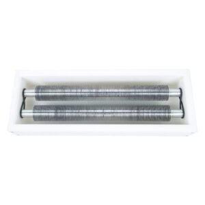 BuzzBeeEquip BBE-RU-02 manual roller uncapper with stainless double rollers in HDPE body, top view