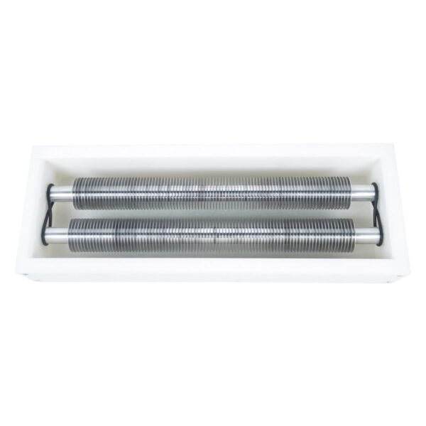 BuzzBeeEquip BBE-RU-02 manual roller uncapper with stainless double rollers in HDPE body, top view
