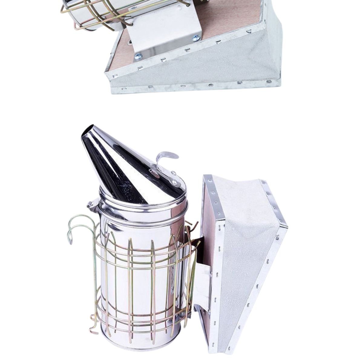 Bellows-Type Stainless Steel Bee Smoker—Big Smoke, Cool Output, Built for Safety - Image 2