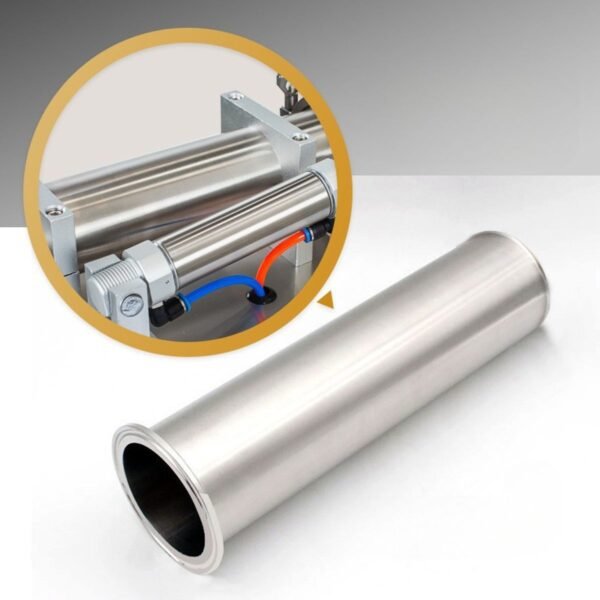 304 stainless piston cylinder for BuzzBeeEquip honey piston filler; smooth bore with FDA-grade seals for repeatable dosing