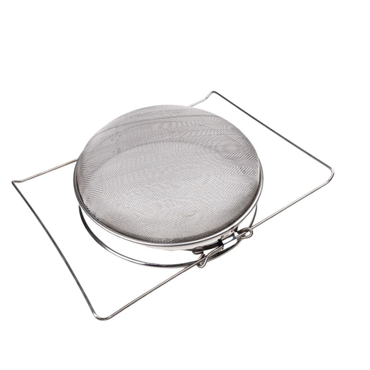buzzbeeequip-double-sieve-honey-filter-adjustable-arms-locking-clip