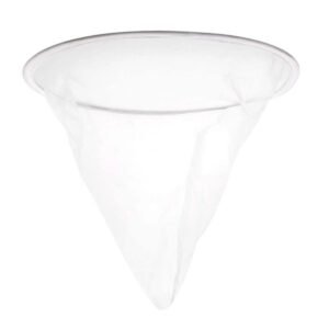 Nylon cone honey strainer, 150-mesh food-grade filter with rigid rim for pail or barrel use