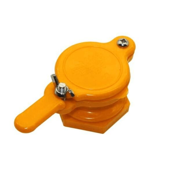 Yellow PP Plastic Honey Gate valve, 1.5 inch beekeeping gate valve for honey extractor gate or bottling bucket spout – BBE-HGV-1