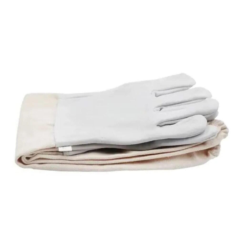 Leather Beekeeping Gloves BBE-GBG-01 – Folded View