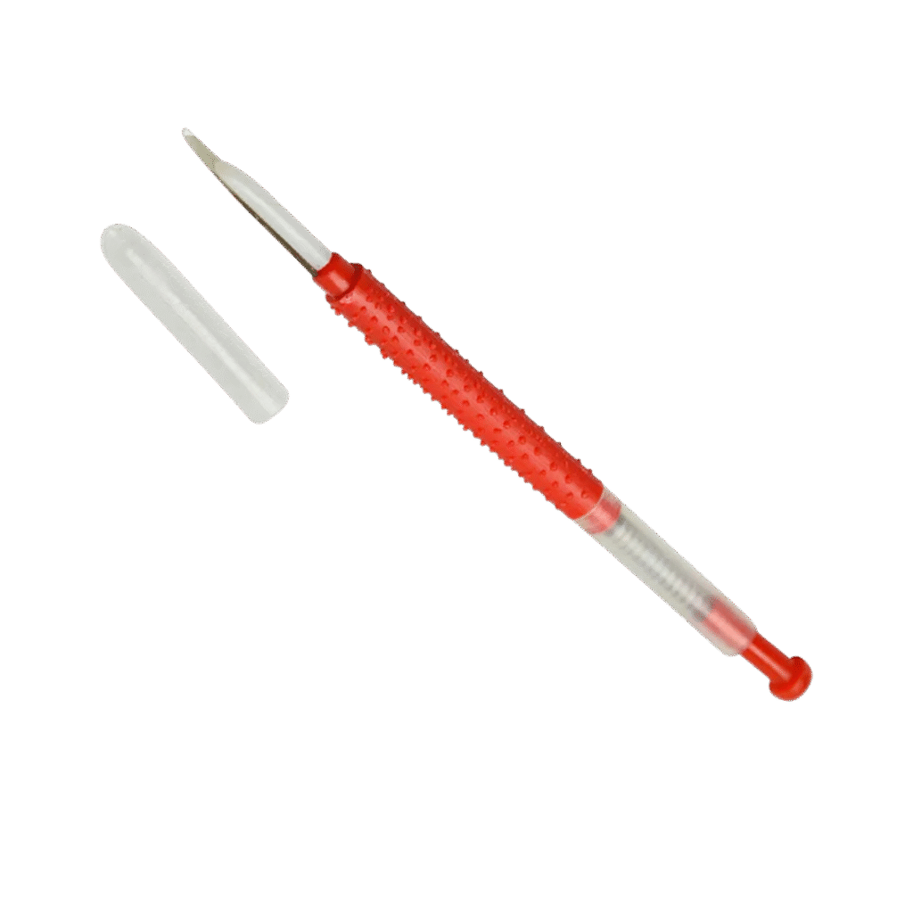 Plastic bee grafting tool BBE-GN-3 single view with Chinese-style grafting needle for queen rearing